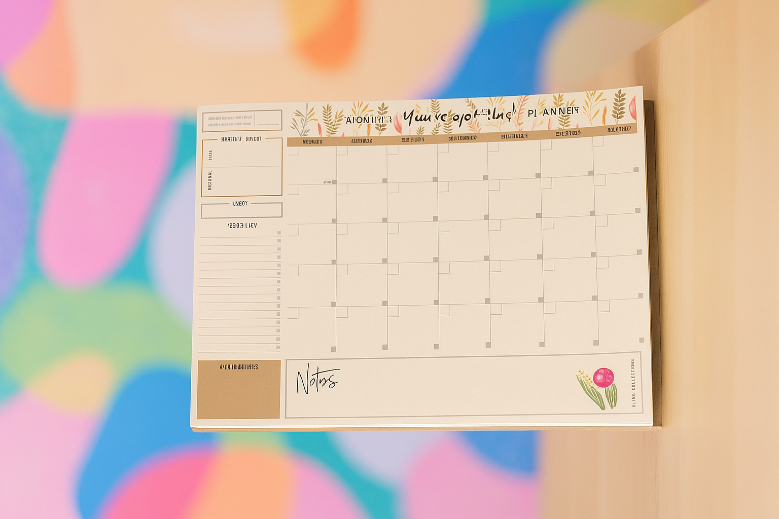 Fun & Motivational Monthly A4 Planner Pad – You’ve Got This!