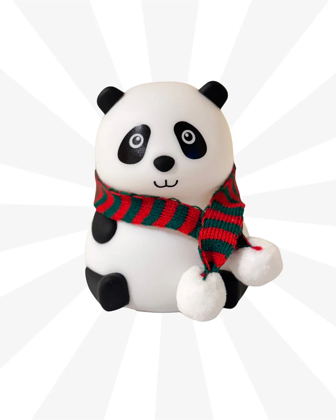 Kawaii Panda Color Changing Night Light – Tap to Glow | Soft Silicone LED Lamp