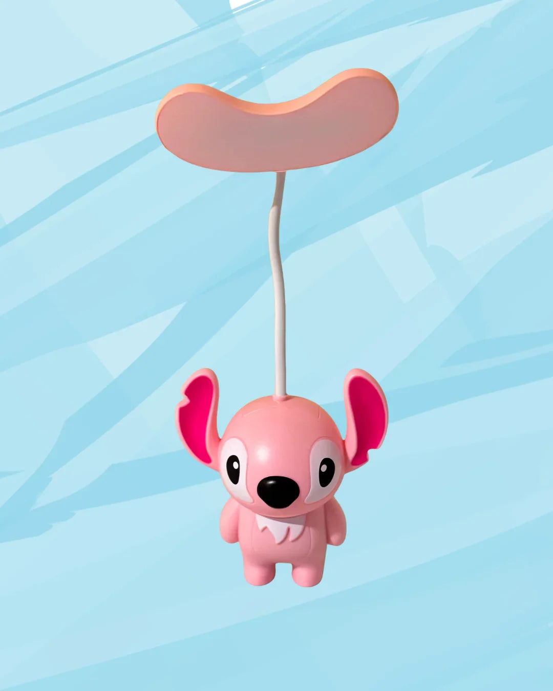 Cute Pink Stitch LED Desk Lamp – Standing Cartoon Character Night Light