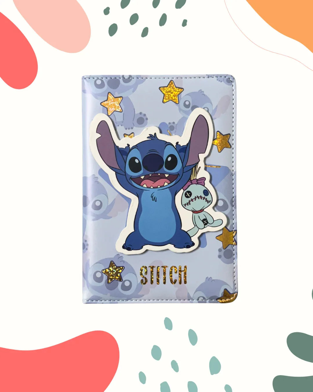 Cute Stitch & Scrump Notebook A5 – Pastel Kawaii Hardcover Journal | Cute Stationery for School & Gifts