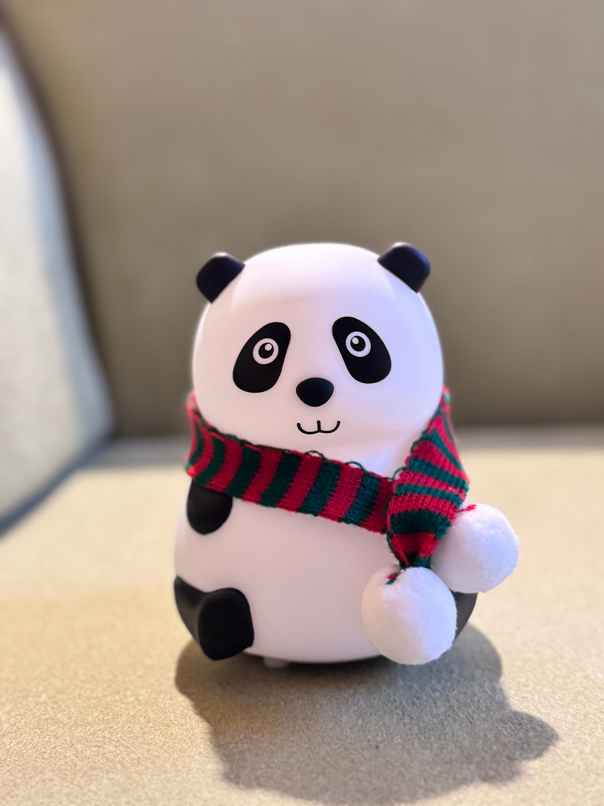 Kawaii Panda Color Changing Night Light – Tap to Glow | Soft Silicone LED Lamp